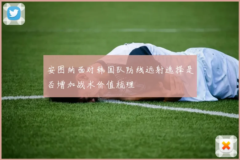 安图纳面对韩国队防线远射选择是否增加战术价值梳理